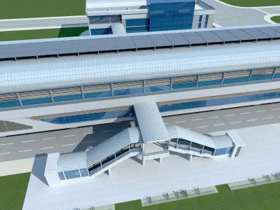 Metro Station 3D model 2