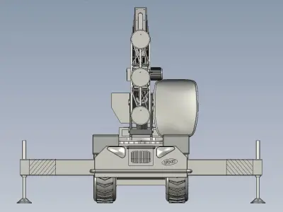 loader crane 3D model