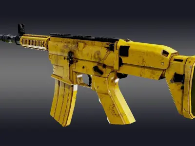 WT-15 Semi Automatic Rifle 3D model