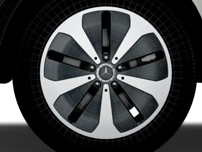 Mercedes Benz EQV Cargo Van 2021 wheel 3D model