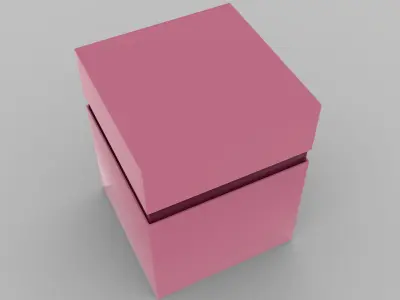 Cosmetics box Packaging Low-poly 3D mode Free low-poly 3D model