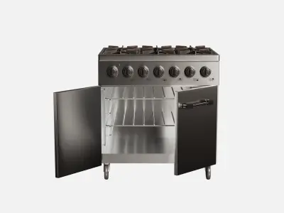 Industrial Gas Oven 3D Model 3D model