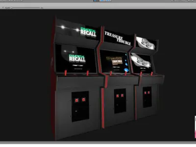 Low-poly Arcade Cabinet Low-poly 3D model