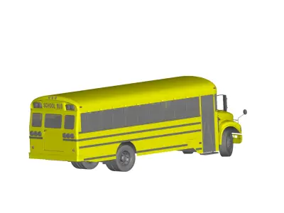 School Bus 3D model V2