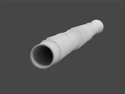 2A46 125mm Tank Gun 3d model Free 3D model