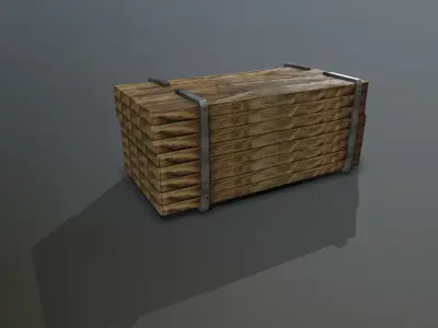 wood work PBR Low-poly 3D model