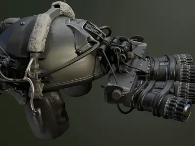 3D military helmet model Low-poly 3D model