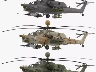 Mi-28N Collection 3D Model Pack purchase
