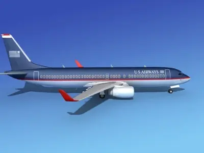 Boeing 737-800ER US Airways  3D model