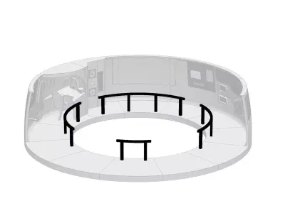 USS Enterprise Bridge Fence - The Wrath of Khan 3D print model