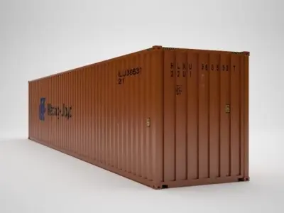 Cargo Container - HAPAG LLOYD - Contenedor de carga 3D model