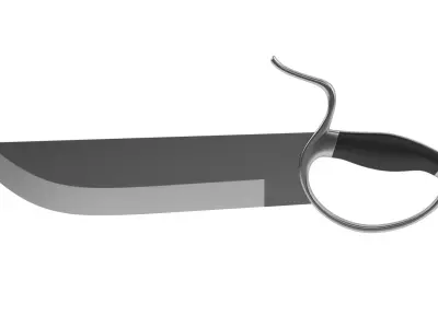 Butterfly Sword 03  3D model
