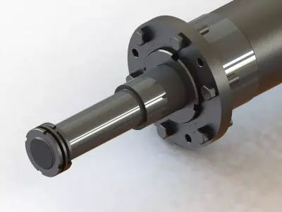 Pneumatic cylinder Free 3D model