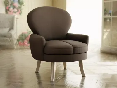Furniture Accent Chairs Bohemian 020 Low-poly 3D model