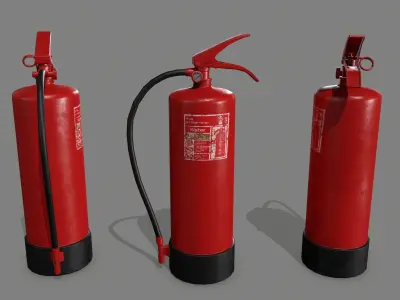 Fire Extinguisher Low-poly 3D model 38