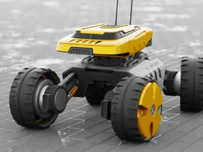 MOON LANDER E-2000 Free 3D model purchase