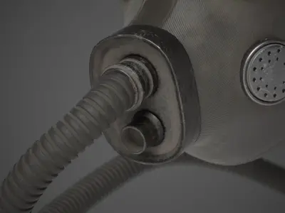 Oxygen Mask Low-poly 3D model