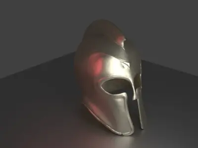 ancient greek helmet 3D print model