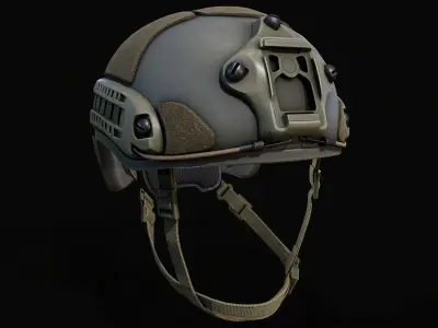 Soldier Helmet Ballistic Low-poly 3D model