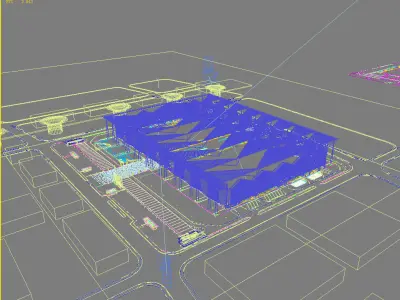 Museum Building 3D model 6