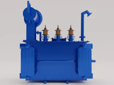 Industrial Power Transformer  Hi Voltage Electrical 3D Model 3D model