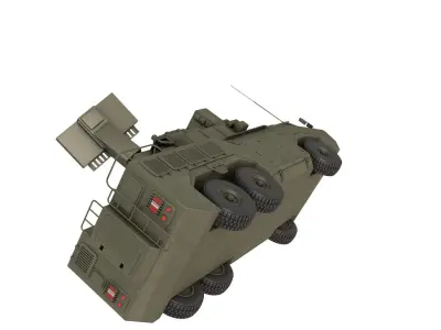 HQ-17AE Air defence System 3D model