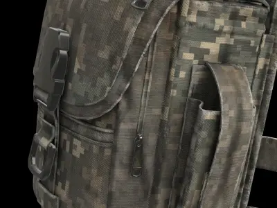 leg pouch 01 3D model