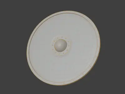 Wooden Shield Free 3D model purchase