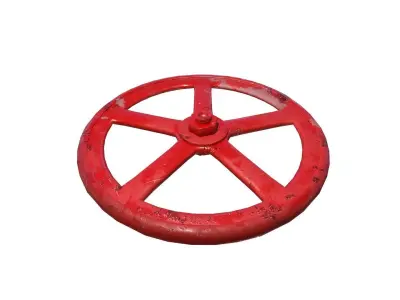Valve spherical pump wheel Low-poly 3D model