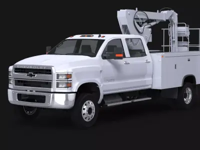 2020 Chevy Silverado Cherry Picker 3D model