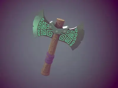 Stylized Axe Free 3D model