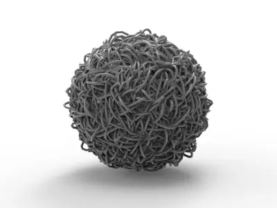 Clump of Wires 3D model