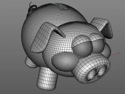 Piggy bank 3D model
