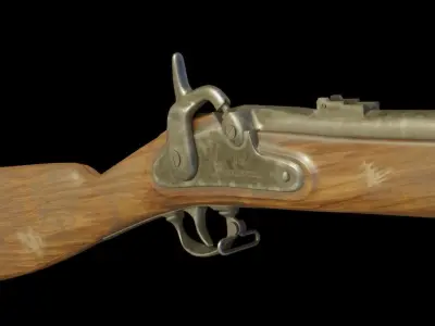 Springfield M1861 Low-poly 3D model