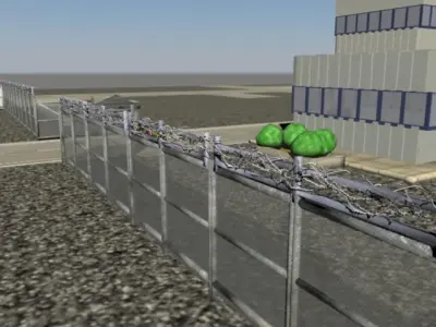 Industrial buildings pack Low-poly 3D model purchase