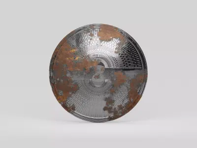 Medieval Metal Shield - Game Ready - 3D Print Ready Low-poly 3D model