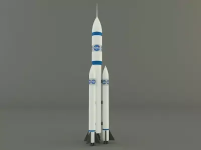 space rocket 3D model