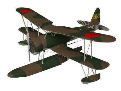 Nakajima  E8N Dave 3D model
