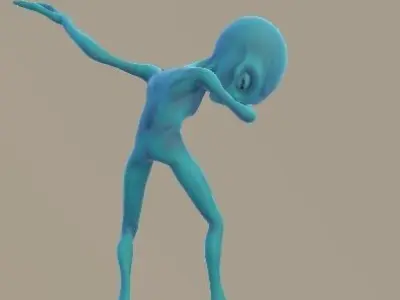 alien Low-poly 3D model 12