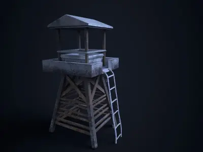 Watch Tower 3D model buy