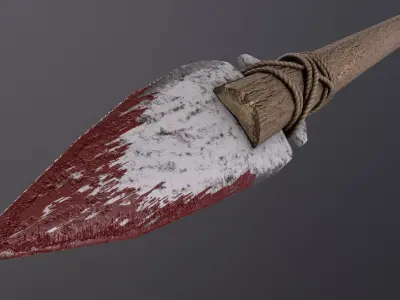 Rock Spear Low-poly 3D model