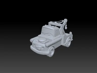 Tow Mater CARS  STL 3D print model