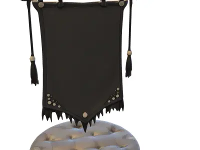 Lycan Clan Banner Low-poly 3D model