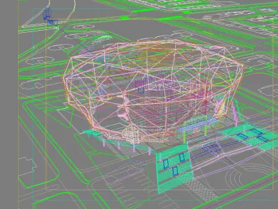 Museum Building 3D model 2