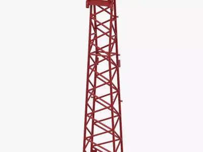 Crane WA Frame 2 Head Section Red 1 3D model