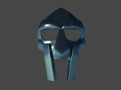 MF Doom Mask Low-poly 3D model