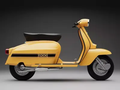 Lambretta Jet 200 3D model get