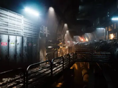 Linear Resonance Collider - UE5 Scene 3D model