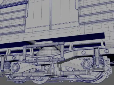 Metro train 3D model buy