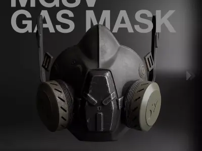 Metal Gear Solid V - Gas Mask 3D Model for Print 3D print model